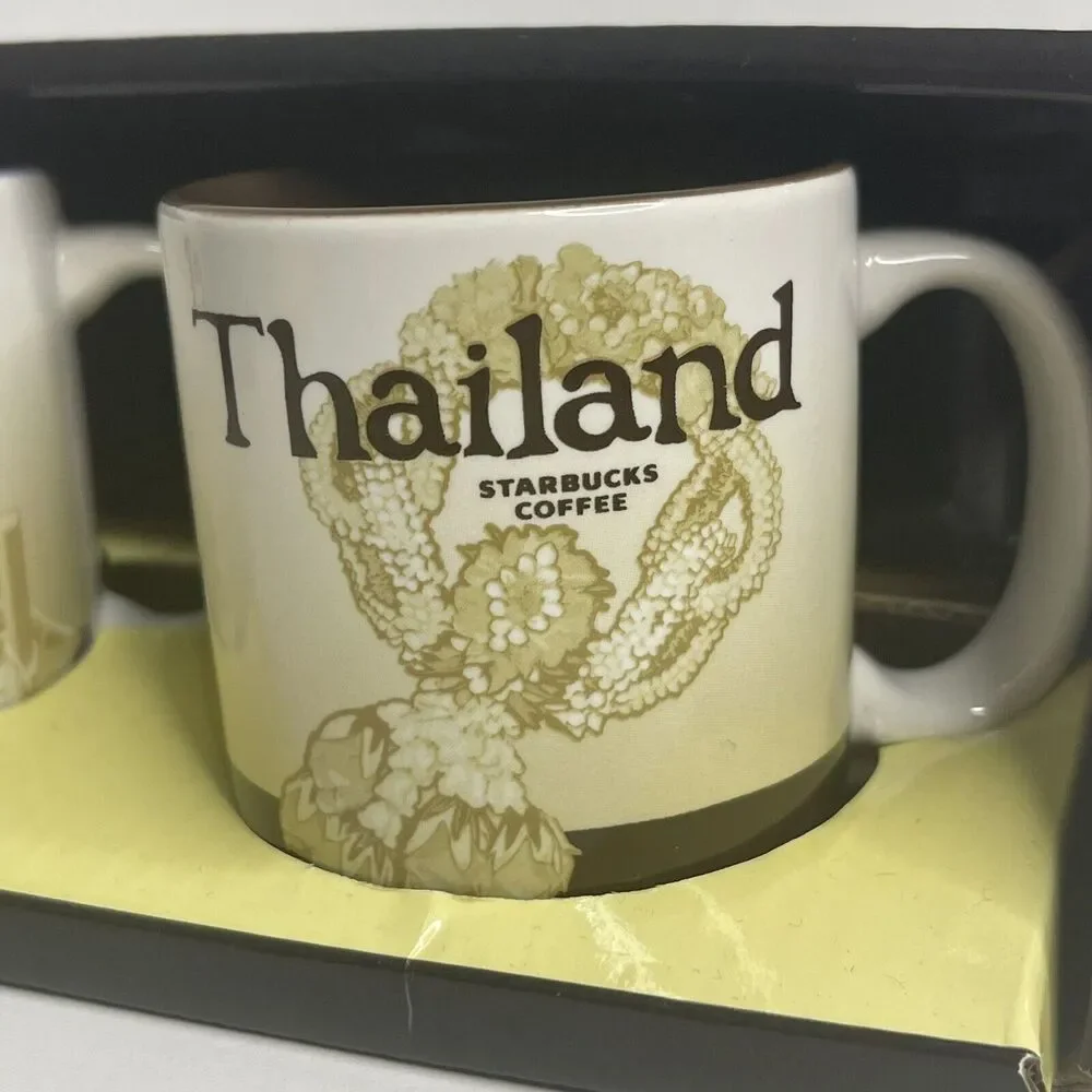 Starbucks Mug Phuket & Thailand 3 oz. Demi Cup Set City mugs NEW